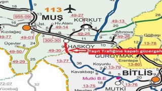 Hasköy-Mutki karayolu ulaşıma kapatıldı