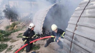 Hatayda barakada çıkan yangın söndürüldü