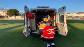 Helikopter ambulans genç hasta için havalandı