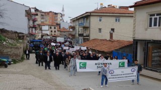Hisarcıkta bağımlılıkla mücadele farkındalık yürüyüşü