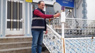 Hisarcıkta iftar topu geleneği ses bombası atılarak yerine getiriliyor