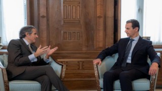 IAEA Genel Direktörü Grossi, Suriye Devlet Başkanı Esad ile bir araya geldi