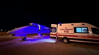 Kalp hastası bebek, ambulans uçakla Ankaraya sevk edildi