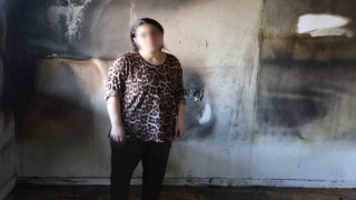 Karısına kızıp yaşadıkları konteyneri yaktı