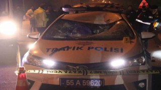 Kazadan kaçan otomobilin çarptığı 1 polis şehit oldu, 1 polis yaralandı