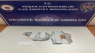 Keşanda uyuşturucu ile yakalanan 3 şüpheli gözaltına alındı