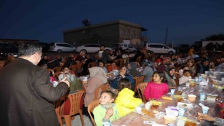 Kırsaldaki vatandaşlar iftarda bir araya geldi