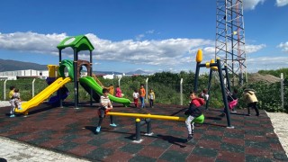 Konteyner kentlerde Çocuklara Oyun Parkları Yapılıyor