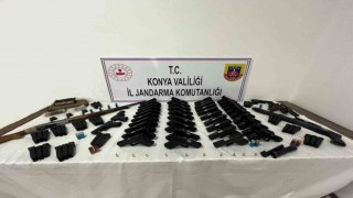 Konyada jandarmadan silah kaçakçılarına operasyon