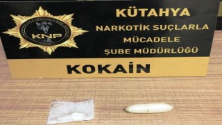 Kütahyada durdurulan şahsın üzerinde uyuşturucu bulundu