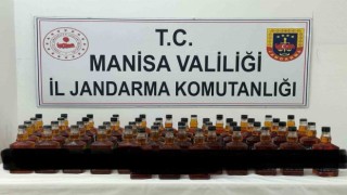 Manisada bir araç içerisinde 50 litre kaçak viski ele geçirildi