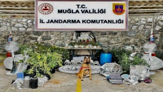 Marmaristeki eve uyuşturucu baskını