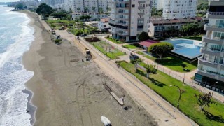 Mezitli sahilinde 13 kilometrelik yeni yol projesi başlatıldı