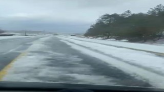 Muğlada dolu yağışı yolları beyaza bürüdü