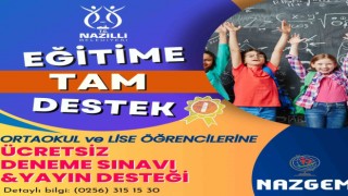 Nazilli Belediyesinden öğrencilere ücretsiz deneme sınavı