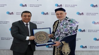 OMÜ Rektörü Ünala Özbekistandan fahri profesörlük