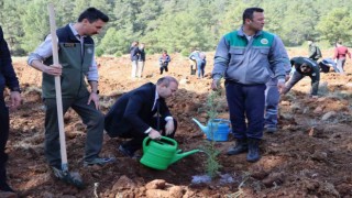 Orman Haftasında Köyceğizde fidan dağıtımı ve dikimi yapıldı