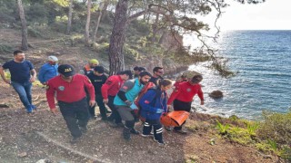 Ormanda yaralanan vatandaş için ekipler seferber oldu