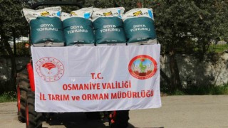 Osmaniyede çiftçilere soya tohumu desteği