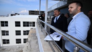 Osmaniyede Devlet Bahçeli Fen Lisesi inşaatında sona gelindi