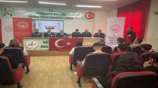 Osmaniyede gaziler öğrencilerle buluştu