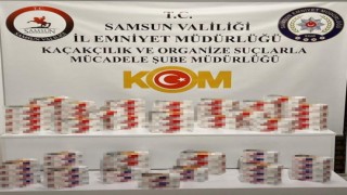 Samsunda 15 bin 400 adet sahte bandrollü makaron ele geçirildi