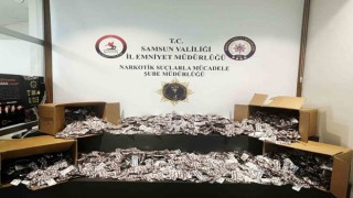 Samsunda 55 bin 930 sentetik ecza ele geçirildi