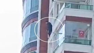 Samsunda eşinin polise şikayet ettiği kuaför, 8. katın penceresinde intihara kalkıştı