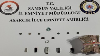 Samsunda şüpheli şahsın üzerinden tarihi eserler çıktı