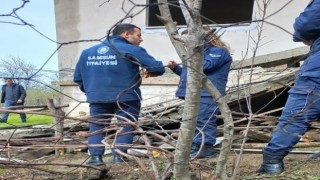 Samsunda yeni yapılan balkon çöktü: 1 ölü