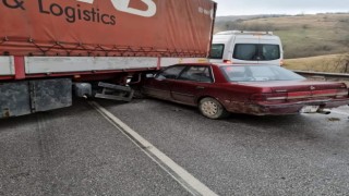 Samsunda zincirleme trafik kazası: 1 yaralı