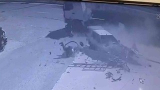 Şanlıurfada 1 kişinin öldüğü feci kaza kamerada