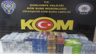 Şanlıurfada bin 660 paket kaçak sigara ele geçirildi