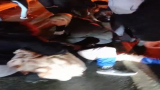 Sarıyerde ticari taksiyle çarpışan motosiklet alev topuna döndü: 2 yaralı