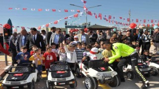 Silifkede çocuklar için trafik eğitim parkı açıldı