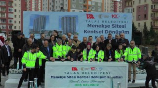 Talasta Menekşe Sitesinin temeli atıldı