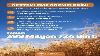 Tarım ve Orman Bakanlığı: “Çiftçilerin destek ödemesi bugün hesaplarına yatıyor”