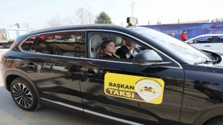 Togg taksi, Başkan Bıyık şoför oldu