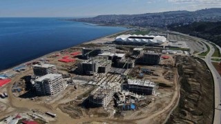 Trabzon Şehir Hastanesinin kaba inşaatı tamamlandı