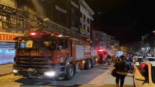 Tuncelide bina boşluğunda yangın: Mahsur kalan evcil hayvanları itfaiye kurtardı