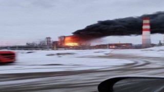 Ukraynadan Rusyaya İHA saldırısı: 2 tesiste yangın çıktı