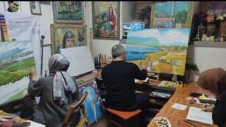 Ulaşın 50 yıl önceki hali Manisada yağlıboya tablolara işleniyor