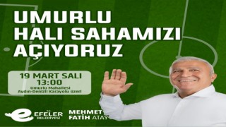 Umurludaki halı saha yarın açılıyor