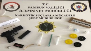 Uyuşturucu ve silahla yakalanan 2 kişi gözaltına alındı
