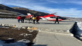 Vanda ambulans helikopter hamile kadın için havalandı