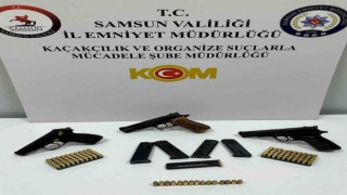 Yolcu otobüsünde 3 tabancayla yakalandı