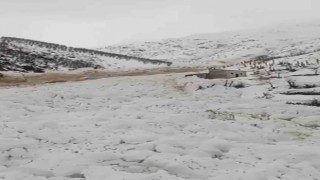 Yüksekovada çığ düştü, köyün şehirle ulaşımı kesildi