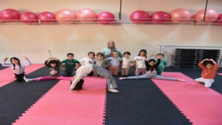Yunusemreli çocuklar spora ilk adımı cimnastikle atıyor