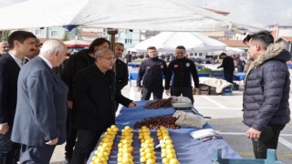 Zafertepe pazarında tezgahlar kuruldu