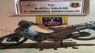Zonguldakta çalınan motosiklet Bartında bulundu